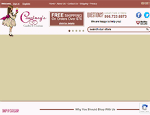 Tablet Screenshot of courtneyscandles.com